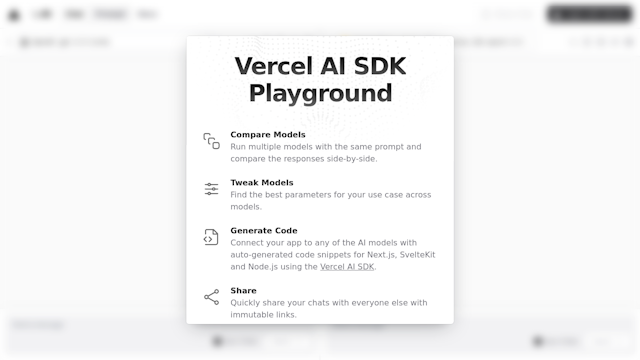 Vercel AI SDK Playground